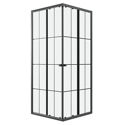 Душевой уголок Niagara Eco NG-1010-14QKL (100x100x190) квадратная, раздвиж, профиль черный, стекло КЛЕТКА (4мм) Душевой уголок Niagara Eco NG-1010-14QKL (100x100x190) квадратная, раздвиж, профиль черный, стекло КЛЕТКА (4мм)