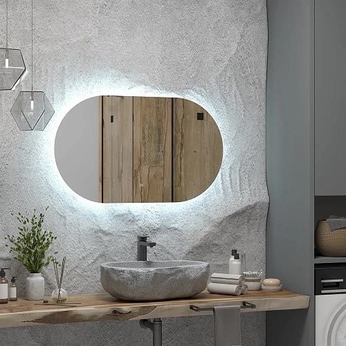 Зеркало Taliente Zled-F с LED-подсветкой, 100x60см, овальное TA-Zled-F10060 Зеркало Taliente Zled-F с LED-подсветкой, 100x60см, овальное TA-Zled-F10060