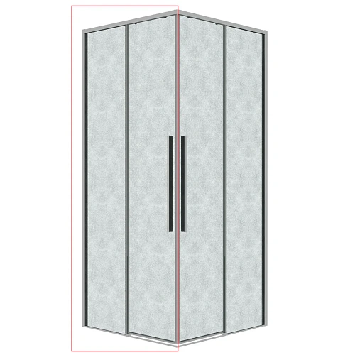 Душевая дверь GROSSMAN 1/2.К33.01.10.10.02 Galaxy (100x195) хром, стекло шиншилла Душевая дверь GROSSMAN 1/2.К33.01.10.10.02 Galaxy (100x195) хром, стекло шиншилла