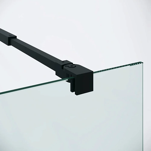 Душевая перегородка Niagara Nova NG-582-12BLACK (120х200) черный матовый, стекло белый градиент Душевая перегородка Niagara Nova NG-582-12BLACK (120х200) черный матовый, стекло белый градиент