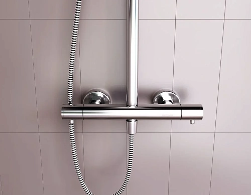 Душевая система Damixa Option DX218092000 с термостатом Душевая система Damixa Option DX218092000 с термостатом