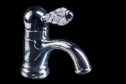 Смеситель для раковины Boheme CRYSTAL хром (одноручковый) 261-CRST Смеситель для раковины Boheme CRYSTAL хром (одноручковый) 261-CRST