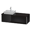 Картинка анонса товара «тумба под раковину duravit xsquare xs4903l4040 140 см черный глянцевый»