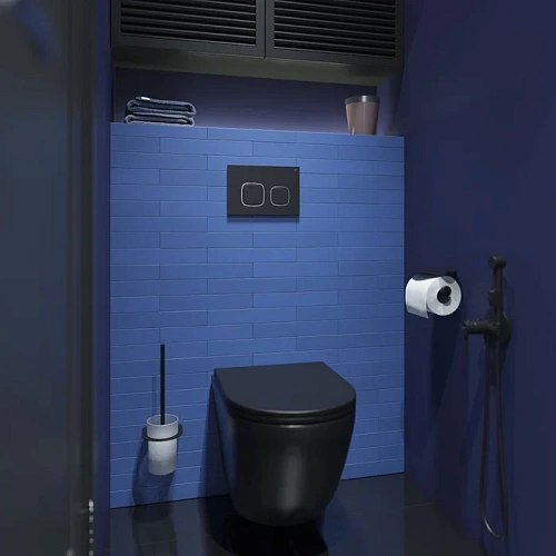 Клавиша смыва IDDIS Unifix (UNIS4BCi77) универсальная, черная 004 Клавиша смыва IDDIS Unifix (UNIS4BCi77) универсальная, черная 004