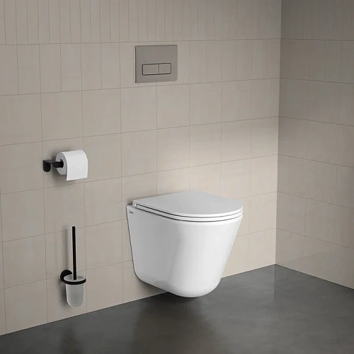 Унитаз подвесной IDDIS Ray (RAYRDSEi25) безободковый с сиденьем Унитаз подвесной IDDIS Ray (RAYRDSEi25) безободковый с сиденьем