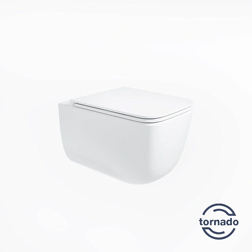 Унитаз подвесной Vincea Lina VT1-53T Tornado, белый, ультратонкое soft-close сиденье Унитаз подвесной Vincea Lina VT1-53T Tornado, белый, ультратонкое soft-close сиденье