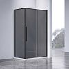 Картинка анонса товара «душевой уголок vincea slim-n vsr-4sn9013cgb, 1300x900, черный, стекло тонированное»