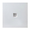 Картинка анонса товара «душевой поддон belbagno uno tray-mr-uno-a-80-35-w-cr 800x800 из искусственного мрамора в комплекте с сифоном белый»
