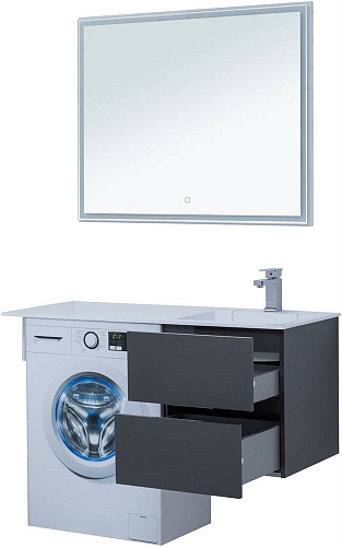 Тумба под раковину Aquanet Алвита 48 серый антрацит 00243662 Тумба под раковину Aquanet Алвита 48 серый антрацит 00243662