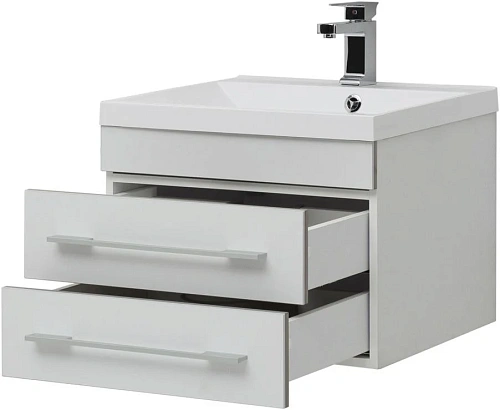 Тумба под раковину Aquanet Верона 58 New белый матовый 00272423 Тумба под раковину Aquanet Верона 58 New белый матовый 00272423