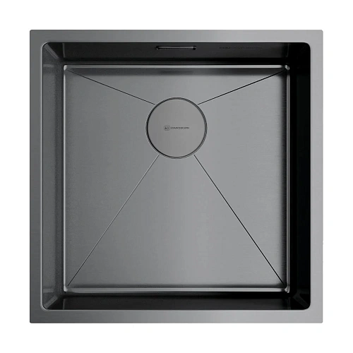 Кухонная мойка Omoikiri Taki 44-U/IF-GM нерж.сталь/вороненая сталь 4973521 Кухонная мойка Omoikiri Taki 44-U/IF-GM нерж.сталь/вороненая сталь 4973521