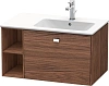 Тумба под раковину Duravit Brioso BR401401021 подвесная 82 см Орех темный