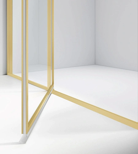 Душевая дверь Vincea Slim 8mm VDP-4SL120CLG, брашированное золото, стекло прозрачное Душевая дверь Vincea Slim 8mm VDP-4SL120CLG, брашированное золото, стекло прозрачное