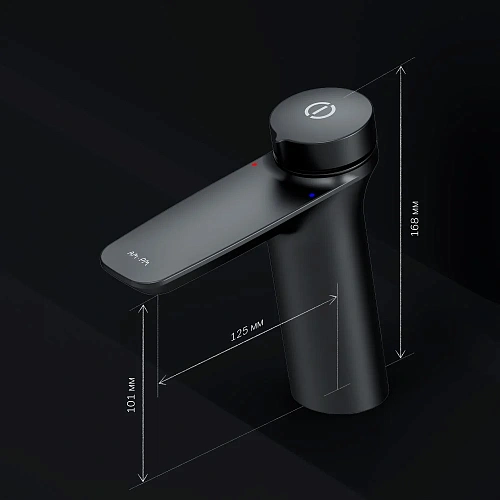 Смеситель для раковины AM.PM Inspire V2.0 F50A02522 черный Смеситель для раковины AM.PM Inspire V2.0 F50A02522 черный