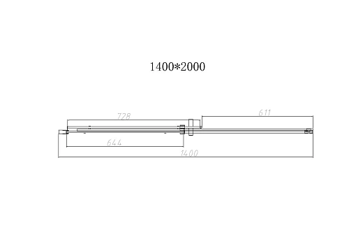 Душевая дверь Vincea Dice VDS-4D140CLGM, 1400, вороненая сталь, стекло прозрачное Душевая дверь Vincea Dice VDS-4D140CLGM, 1400, вороненая сталь, стекло прозрачное