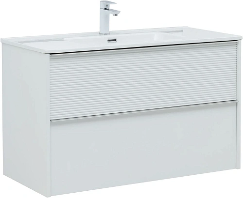 Тумба под раковину Aquanet Вита 100 белый матовый 00330474 подвесная Тумба под раковину Aquanet Вита 100 белый матовый 00330474 подвесная