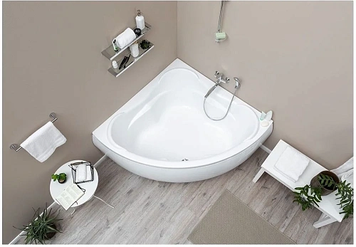 Акриловая ванна Aquanet Flores 150x150 (каркас + смеситель Grohe BauEdge 2511700A) 00203933 + 00199803 + 00240613 Акриловая ванна Aquanet Flores 150x150 (каркас + смеситель Grohe BauEdge 2511700A) 00203933 + 00199803 + 00240613