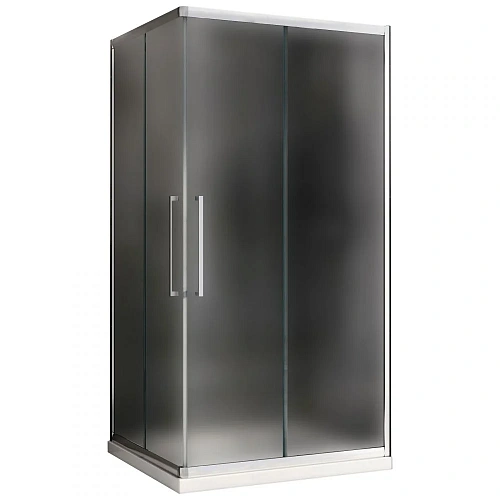 Душевой уголок ABBER Schwarzer Diamant AG02129MH 120x90 см универсальный, профиль хром, стекло матовое Душевой уголок ABBER Schwarzer Diamant AG02129MH 120x90 см универсальный, профиль хром, стекло матовое