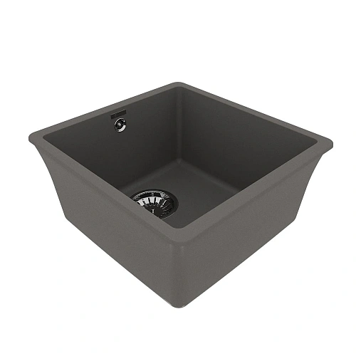 Кухонная мойка Lemark SINARA 400-U встраиваемая снизу из кварцгранита, серый шелк 9910065 Кухонная мойка Lemark SINARA 400-U встраиваемая снизу из кварцгранита, серый шелк 9910065