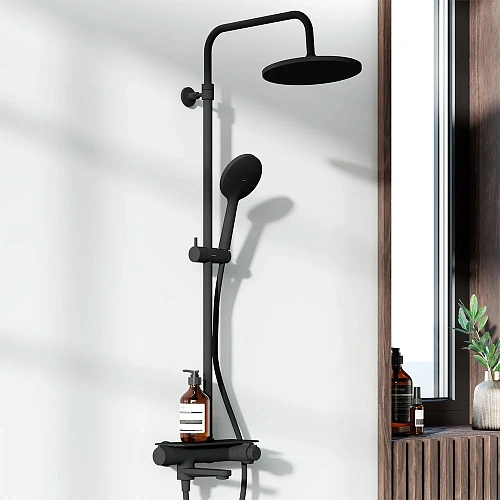 Душевая система Damixa Jupiter 977760300 черный Душевая система Damixa Jupiter 977760300 черный