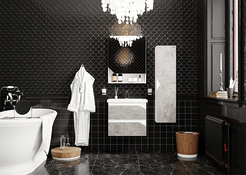 Тумба под раковину Onika ФРИДОМ 60.13 бетон светлый 106119 Тумба под раковину Onika ФРИДОМ 60.13 бетон светлый 106119