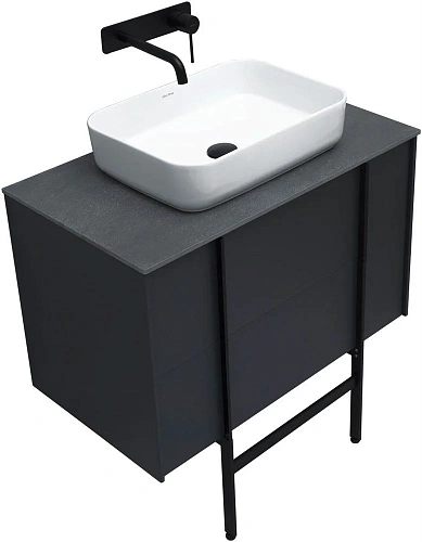 Тумба под раковину Allen Brau Reality 80 1.32005.AM антрацит матовый Тумба под раковину Allen Brau Reality 80 1.32005.AM антрацит матовый