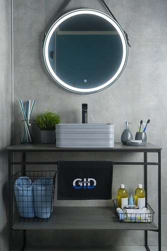 Раковина Gid Gm965 53338 накладная серая матовая 38.5x38.5x13.5 Раковина Gid Gm965 53338 накладная серая матовая 38.5x38.5x13.5