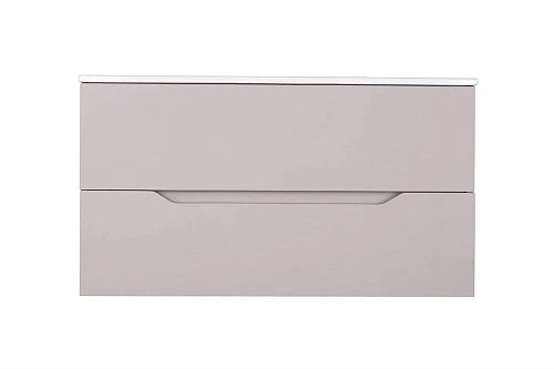 Тумба с раковиной Orange Line Li-100TuL+Ra подвесная, латте матовый Тумба с раковиной Orange Line Li-100TuL+Ra подвесная, латте матовый