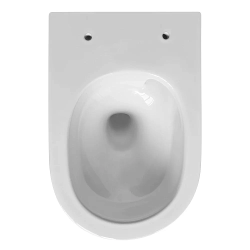 Унитаз подвесной ABBER Bequem AC1128 белый, безободковый, смыв торнадо Унитаз подвесной ABBER Bequem AC1128 белый, безободковый, смыв торнадо
