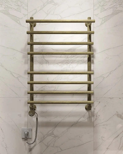 Полотенцесушитель электрический EWRIKA Медея Pr 80х50 L, состаренная бронза 473292 Полотенцесушитель электрический EWRIKA Медея Pr 80х50 L, состаренная бронза 473292