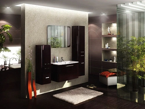 Шкаф-пенал Aquaton Валенсия (1A123903VA34R) правосторонний, гранат Шкаф-пенал Aquaton Валенсия (1A123903VA34R) правосторонний, гранат