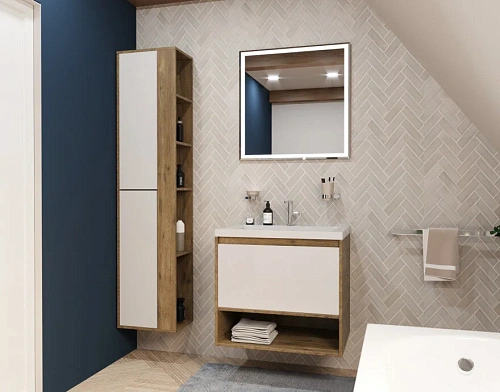 Тумба с раковиной Эстет Monaco Wood ФР-00010679 700х480 подвесная 1 ящик Тумба с раковиной Эстет Monaco Wood ФР-00010679 700х480 подвесная 1 ящик