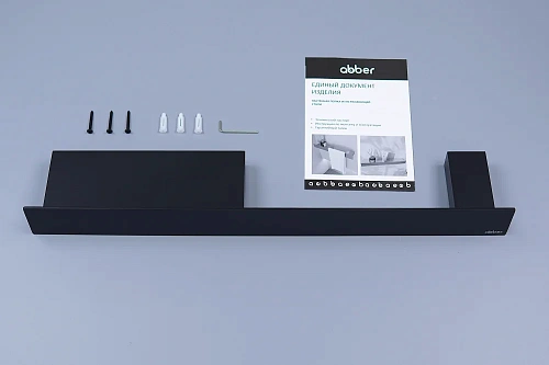 Полотенцедержатель ABBER Nischen AN3011MB черная матовая Полотенцедержатель ABBER Nischen AN3011MB черная матовая