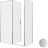 Душевой уголок Allen Brau Priority 140x80 3.31035.BA + 3.31041.BA серебро браш Душевой уголок Allen Brau Priority 140x80 3.31035.BA + 3.31041.BA серебро браш