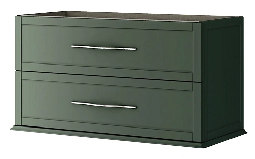 Тумба под раковину CEZARES TIFFANY 100x46x55 подвесная с двумя выдвижными ящиками 55331 Verde opaco Тумба под раковину CEZARES TIFFANY 100x46x55 подвесная с двумя выдвижными ящиками 55331 Verde opaco