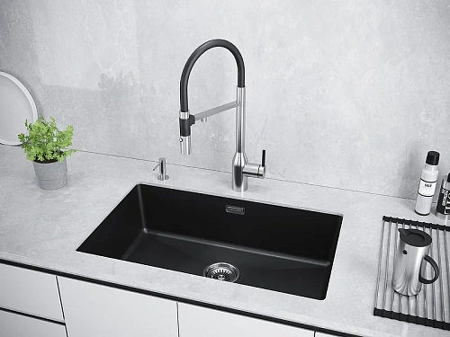 Кухонная мойка Paulmark LUMI 74UNI LU74-AN, антрацит, 740х460 Кухонная мойка Paulmark LUMI 74UNI LU74-AN, антрацит, 740х460