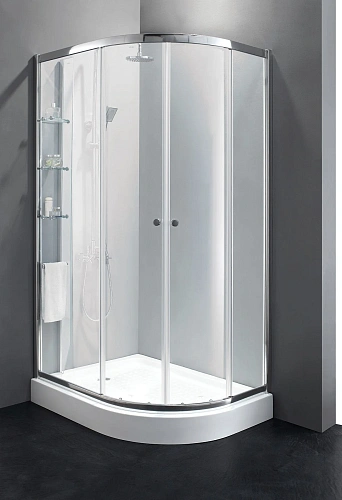 Душевой уголок CEZARES ANIMA-W-RH-2-120/100-P-Cr-L 120x100см стекло рифленое, профиль хром Душевой уголок CEZARES ANIMA-W-RH-2-120/100-P-Cr-L 120x100см стекло рифленое, профиль хром