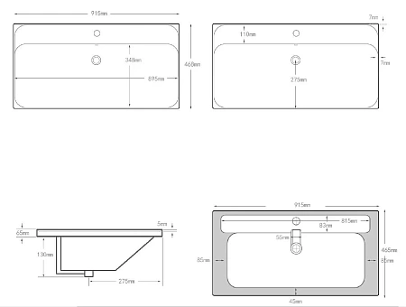 Раковина Aquanet Flash 90 00333269 Раковина Aquanet Flash 90 00333269