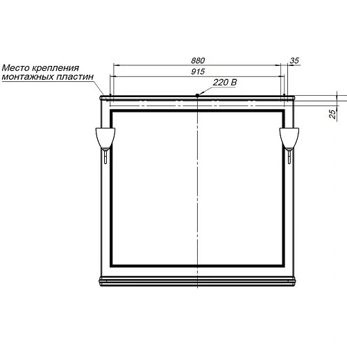 Зеркало Aquanet Валенса NEW 105 белый 00238830 Зеркало Aquanet Валенса NEW 105 белый 00238830
