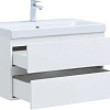 Тумба под раковину Aquanet Беркли 80 белый глянец (2 ящика) 00302351 Тумба под раковину Aquanet Беркли 80 белый глянец (2 ящика) 00302351