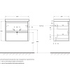 Тумба под раковину BelBagno KRAFT 39-600/390-2C-SO-BO Bianco Opaco подвесная 600x390 Тумба под раковину BelBagno KRAFT 39-600/390-2C-SO-BO Bianco Opaco подвесная 600x390