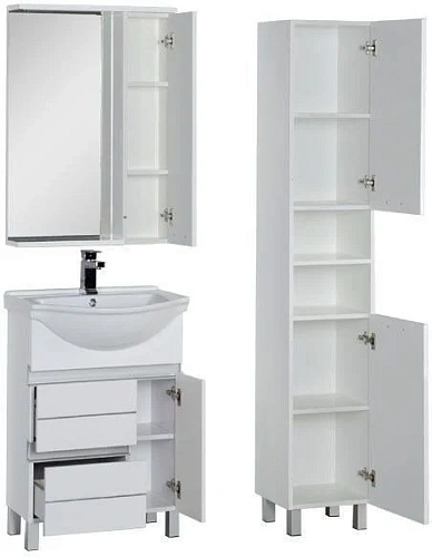 Комплект мебели Aquanet Доминика 60 белый 00172403 Комплект мебели Aquanet Доминика 60 белый 00172403