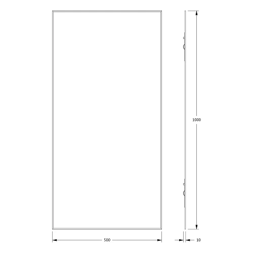 Зеркало Evoform Standard BY 0231 50х100 см с фацетом Зеркало Evoform Standard BY 0231 50х100 см с фацетом