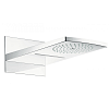 Картинка анонса товара «верхний душ hansgrohe raindance rainfall 180 air 2jet, белый/хром 28433400»