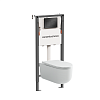 Картинка анонса товара «комплект унитаза ceramica nova ulma rimless cn4006_121002mb с инсталляцией balance и клавишей смыва square, черный матовый»