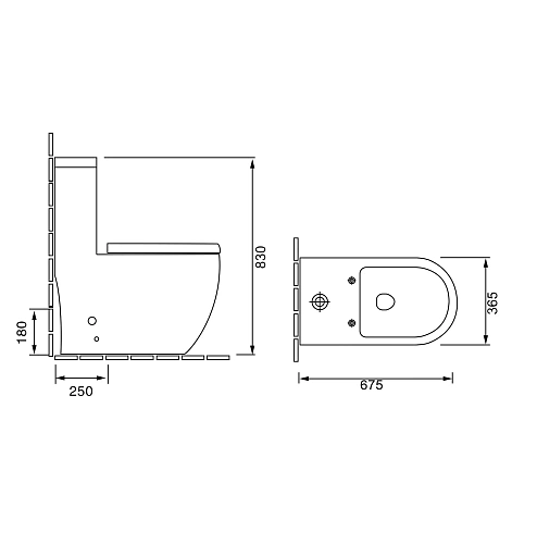 Унитаз напольный GROSSMAN GR-4496S Style 675x365x830 моноблок с тонкой крышкой Унитаз напольный GROSSMAN GR-4496S Style 675x365x830 моноблок с тонкой крышкой