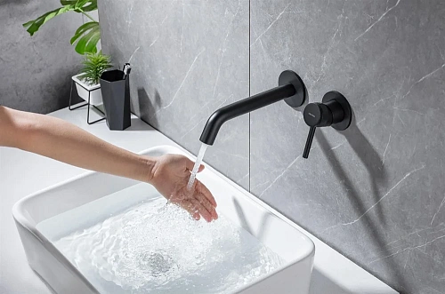 Смеситель для раковины Allen Brau Priority 5.31030-31 Черный матовый Смеситель для раковины Allen Brau Priority 5.31030-31 Черный матовый