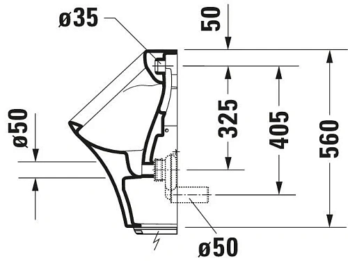 Писсуар Duravit DuraStyle 2804310007 30 см белый Писсуар Duravit DuraStyle 2804310007 30 см белый