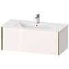 Картинка анонса товара «тумба под раковину duravit xviu xv40270b122 подвесная 101 см белая/шампань»