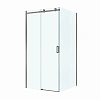 Душевой уголок BelBagno SOFT_CLOSE-2-A-1-100-C-GM 100x100 см, профиль оружейная сталь, стекло прозрачное